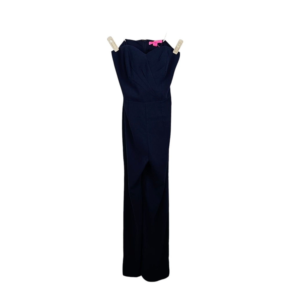 Lilly Pulitzer Strapless Kylo Jumpsuit in Navy Blue NWT - Picture 5 of 14